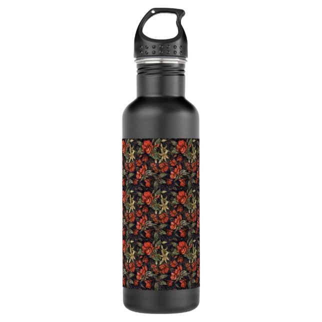 Antike Blume von Alexandra Cook aka Linandara Trinkflasche (Vorderseite)