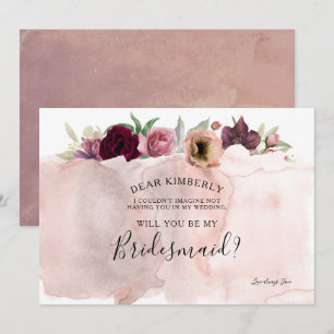 Antike Blumen Brautjungfer werden? Einladung