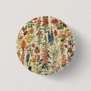 Antike Blumen Button