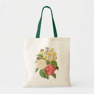 Antike Blumen Camelia Osterglocken Blumen von Redo Tragetasche