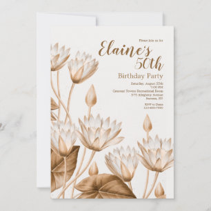 Antike Blumen Einladung