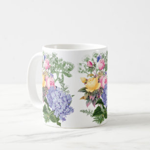 Antike Blumen Kaffeetasse