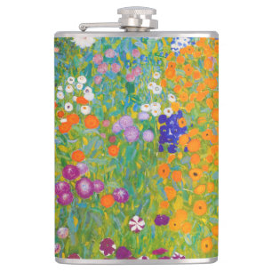 Antike Blumen-Kunst von Gustav Klimt im Stil eines Flachmann