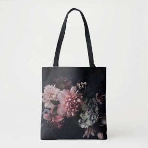 Antike Blumen. Pfingstrosen, Tulpen, Lilie, Horten Tasche