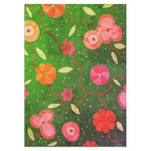 Antike Blumen-Tischdecke Tischdecke