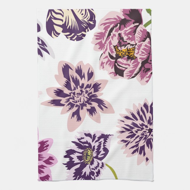 Antike Blumenmuster Geschirrtuch (Vertikal)