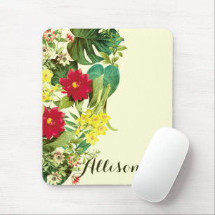 Antike Blumenmuster Mousepad