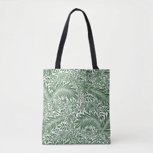 Antike Blumenmuster William Morris Weidenzweig Grü Tasche