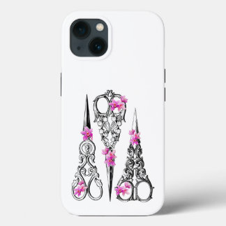 Antike Blumenschere für Näher und Friseure Case-Mate iPhone Hülle