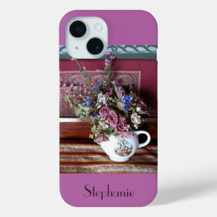 Antike Blumenvase Teekanne Blumen Lila Case-Mate iPhone Hülle
