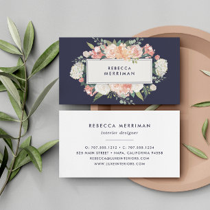 Antike Blütenpracht und Marine Visitenkarte
