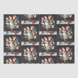 Antike Bosschaert Niederländische Tulpen und Rosen Seidenpapier