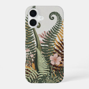 Antike botanische Farne iPhone 16 Hülle