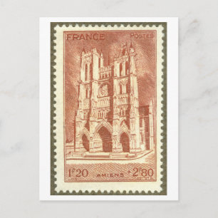 Antike Briefmarke für Amiens, Frankreich, Postkarte