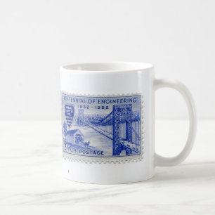 Antike Briefmarken-Kaffeetasse Kaffeetasse