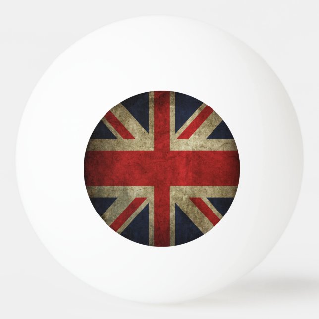 Antike britische Gewerkschafts-Jack-Flagge von Tischtennisball (Vorderseite)