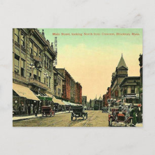 Antike Brockton, Massachusetts Postkarte