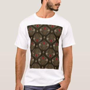 Antike Bronze: Nahtlose Ornamentik Elegante T-Shirt