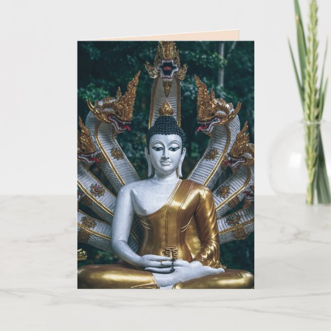 antike Buddha-Grußkarte Karte (Vorderseite)