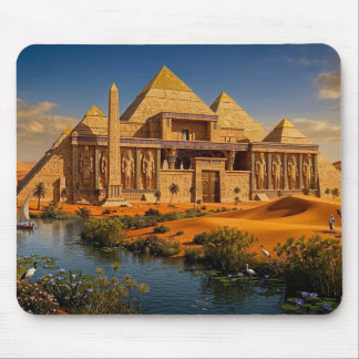 Antike Burg aus dem sengenden Sand Mousepad