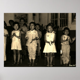 Antike China Changsha Kinderbetreuung Poster