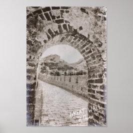 Antike China Die alte Verteidigungslandschaft der  Poster