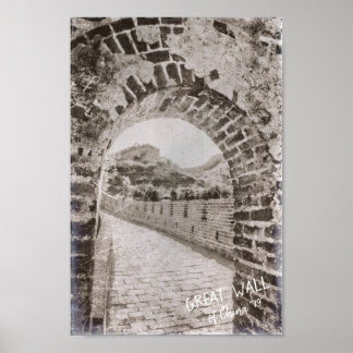 Antike China Die alte Verteidigungslandschaft der Poster