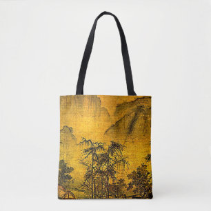 Antike chinesische Landschaft Tote Tag Tasche