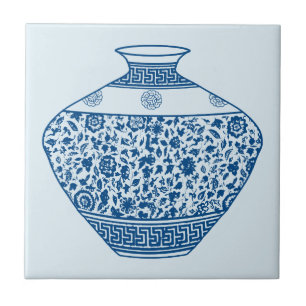 Antike Chinoiserie-Vase Ginger Jar Fliese