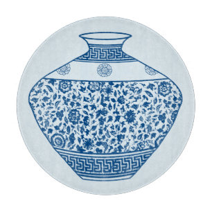 Antike Chinoiserie-Vase Ginger Jar Schneidebrett