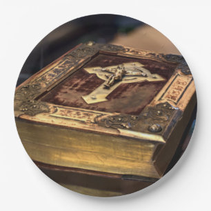 Antike Christliche Bibel Pappteller