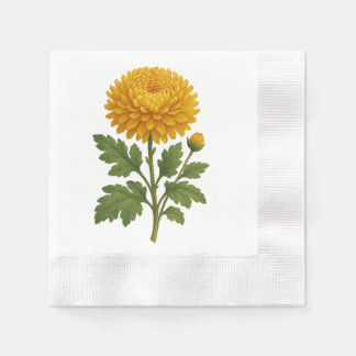 Antike Chrysantheme Serviette