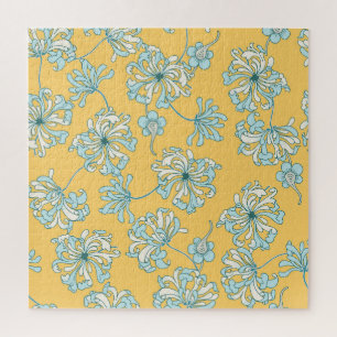 Antike Chrysanthemenblumen, orientalisches Muster.