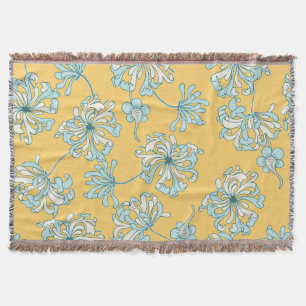 Antike Chrysanthemenblüten, orientalisches Muster. Decke