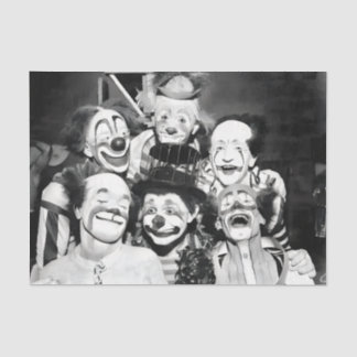 Antike Clowns Seidenpapier