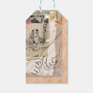 Antike Collage Florale Ephemera Liebhaber Riversid Geschenkanhänger