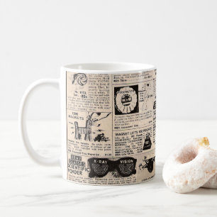 Antike Comic-Heft-Kleinanzeigen-Kaffeetasse Kaffeetasse