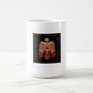 Antike Copper Peoria Falcon Restored Kaffeetasse