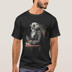 Antike Corgi-Malerei Die Literat glückliche Hunde T-Shirt