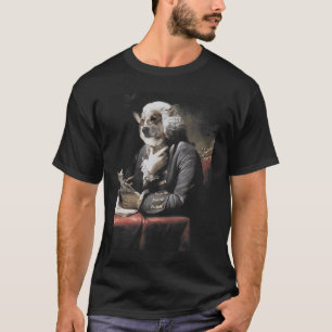 Antike Corgi-Malerei Die Literat glückliche Hunde T-Shirt