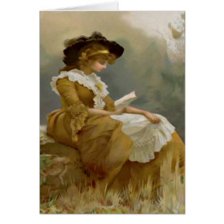 Antike Dame beim Lesen