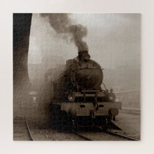 Antike Dampflokomotive Eisenbahn