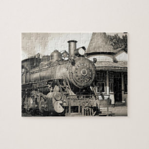 Antike Dampflokomotive Eisenbahn