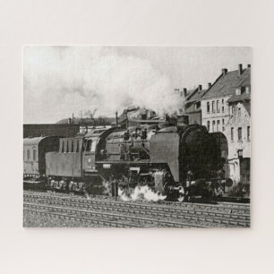 Antike Dampflokomotive Zug Eisenbahn
