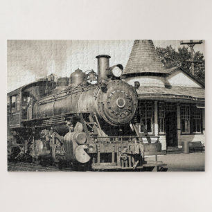 Antike Dampflokomotive Zug Eisenbahn