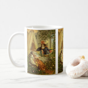 Antike Dornröschen, viktorianische Märchen Kaffeetasse