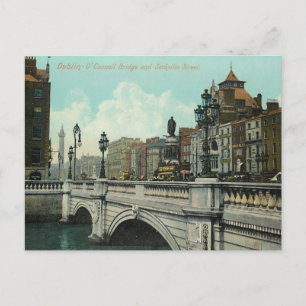Antike Dubliner Brücke Postkarte