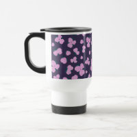 Antike dunkelviolette Blumenmuster