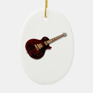 Antike E-Gitarre Keramik Ornament