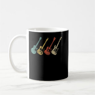 Antike E-Gitarren, Abgenutzt Männer Frauen Kaffeetasse